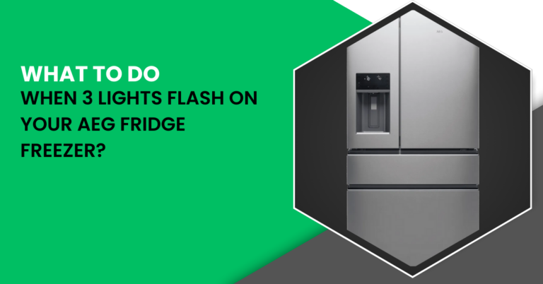 What to do when 3 lights flash on your AEG fridge freezer?
