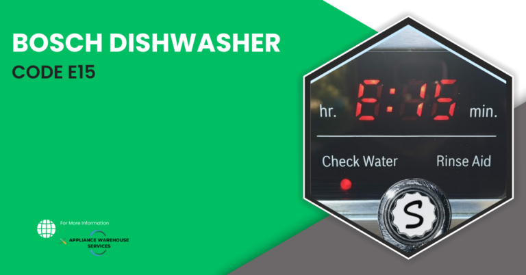 Bosch Dishwasher Code e15