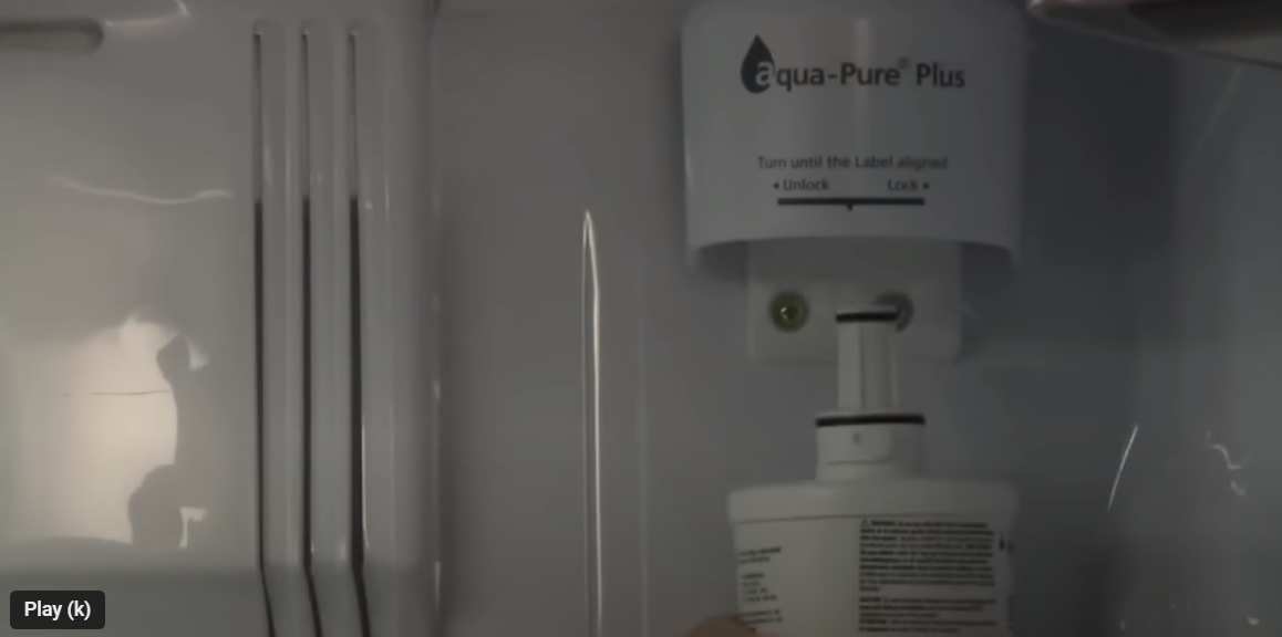 Samsung refrigerator water filter stuck