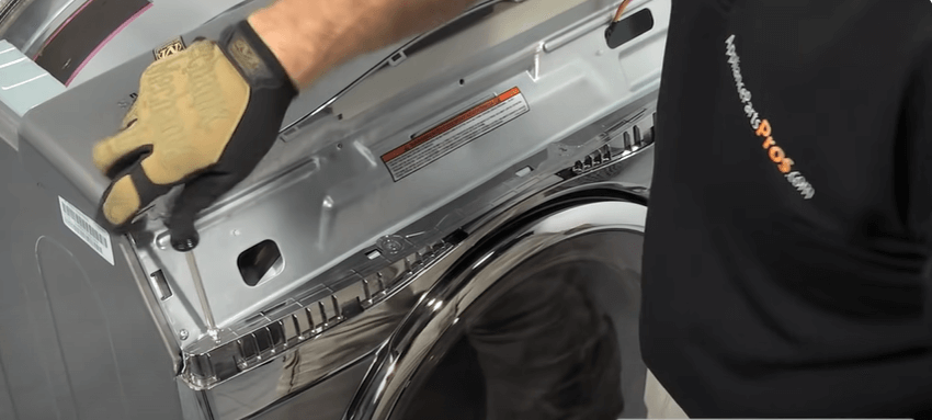 Adjusting top cover of Samsung dryer Reassembling dryer cover
