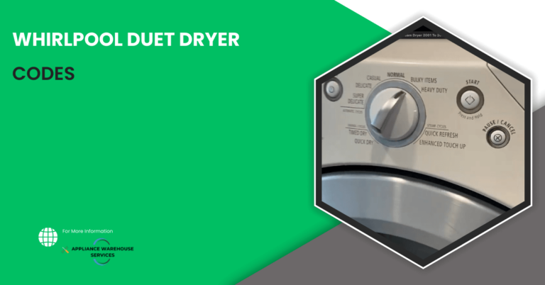 Whirlpool Duet Dryer Codes